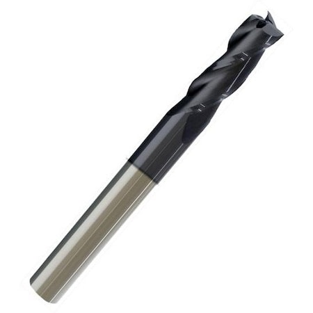 Monster Tool 3 Flute Regular Length End Mill, Single End Square, 1/2in diameter, AlTiN Finish 205-001216
