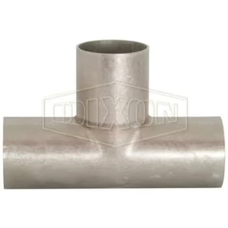 Dixon Weld Tee, Long, Series: B7W, Fitting/Connector Type: Tee, 2 in Nominal Size, 0.065 in Thickness, 316 B7W-R200U