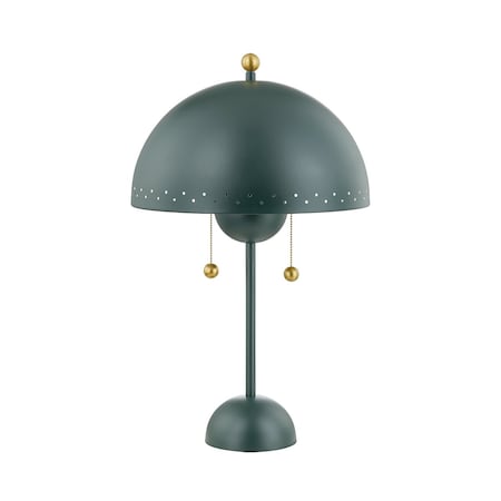 Mitzi Zoe Feldman X Jojo 2 Light Table Lamp 3.5 In. Aged Brass/Soft Studio Green HL885202-AGB/SSG