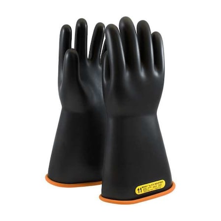 Pip Electrical-Insulating Gloves, 17,000V AC, 25,000V DC, Rubber, Black, Size 9 155-2-14/9