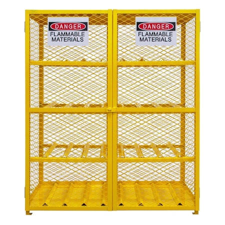 Durham Mfg Horizontal Gas Cylinder Cabinet, Cap. 16 EGCC16-SC-50