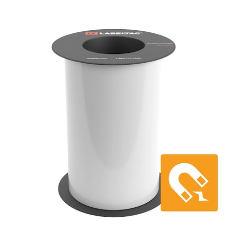 Labeltac Magnetic Supply 8in x 25ft LT9, White LT802M-C