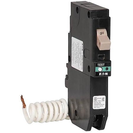 Eaton Wiring Devices Circuit Breaker, AFCI, CH, 15 A, 1-Pole, 120/240 VAC, Pigtail CHFN115AF