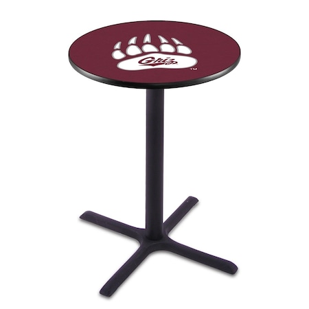 Holland Bar Stool Co 36" Blk Wrinkle Montana Pub Table, 36" dia. Top L211B3636MontUn
