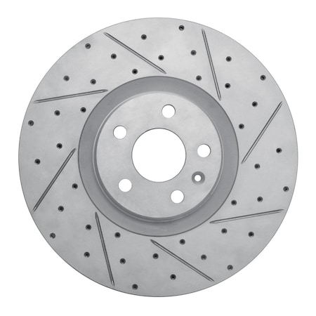 Dfc GEOPERFORMANCE Drilled & Slotted Brake Rotor, Disc Brake Rotor, 830-27051R