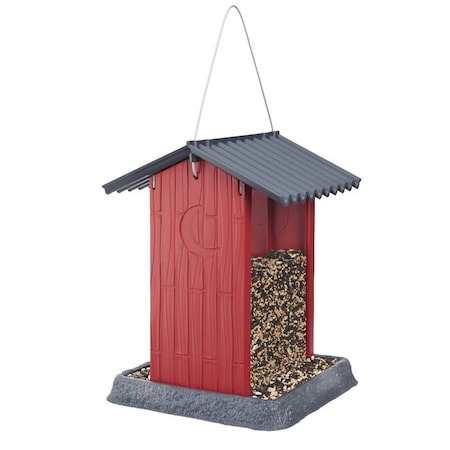 North States Industries Village Series Hopper Bird Feeder, Shed, 4.25 lb, Safflower Seed, Sunflower Seed, Wild Bird, Plastic 9209