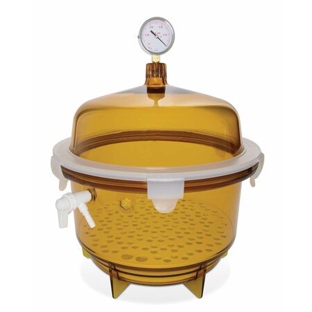 Bel-Art Lab Companion, Vacuum Desiccator, 20 L Amber 420052A