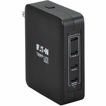 Eaton 4-PORT 145W USB-C GAN CHARGER FOR LAPTOPS, TABLETS AND SMARTPHONES - PD 3.1 FAST U280-W04-145C4G