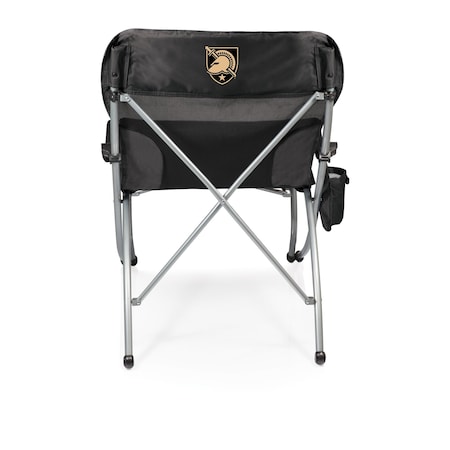 Picnic Time Family Of Brands NCAA Army Black Knights PT-XL Heavy Duty Camping Chair - XL Beach Chair - 400 lb Capacity, Black 793-00-175-764-0