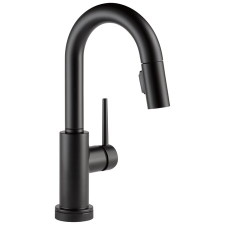 Delta Trinsic Single Handle Pull-Down Bar / Prep Faucet with Touch2O Technology 9959T-BL-DST