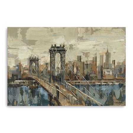 Homeroots Vintage Inspired Nyc City Skyline Unframed Print Wall Art 399035