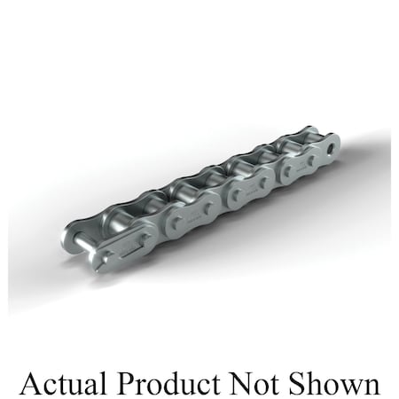 Hkk Chain Riveted Single Pitch Roller chain, 10 ft OAL, 5/8 P, 0.4 Dia x 3/8 in W Roller, 304 SS SR050R1A