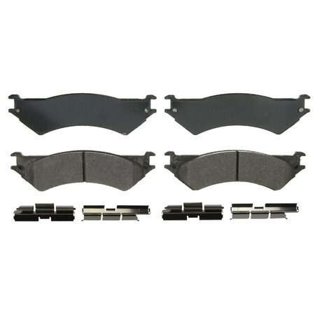 Wagner Brake QuickStop Rear Disc Brake Pad Set Semi-Metallic, ZX802