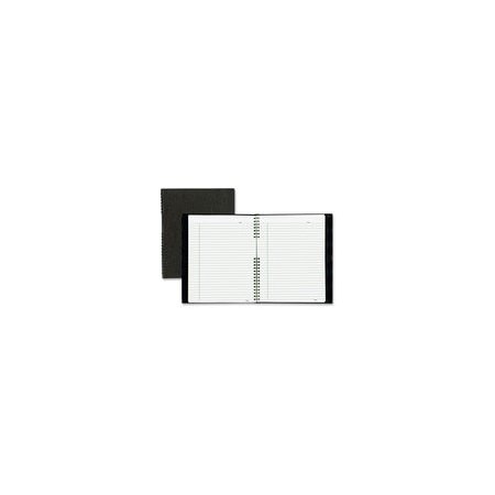 Blueline NotePro Hard Romanel Cover Notebook - Letter - 200 Sheets - Twin Wirebound - Ruled Margin - Letter A10200EBLK