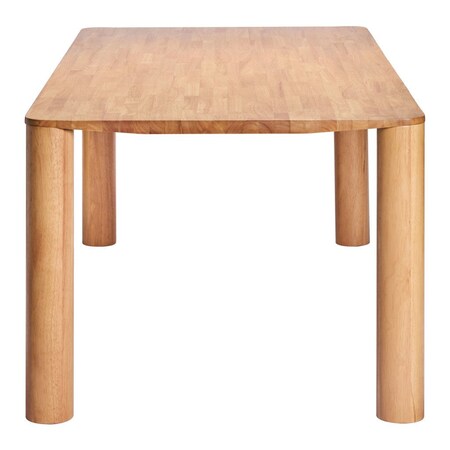 Homeroots 79" Natural Solid Wood Dining Table 572227