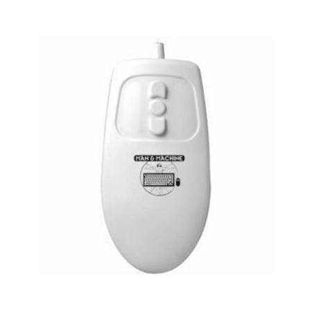 Man & Machine Mighty Mouse With Magfix - Whi, MM/MAG/W5 MM/MAG/W5