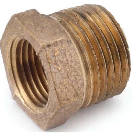 Anderson Metals Reducing Pipe Bushing, 3/8 x 1/8 in, Male x Female, 200 psi Pressure 738110-0602