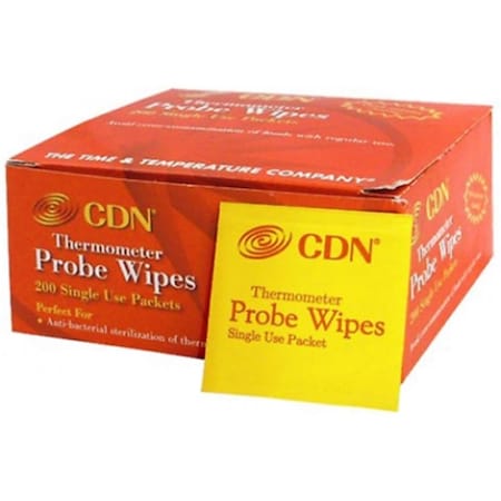Cdn Thermometer Probe Wipes Packets PW200