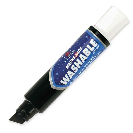 Avery reg Marks A Lot Jumbo Washable Marker, Black AVE24158