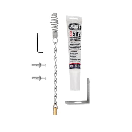 U.S. Fireplace Products The Top Damper Install Kit - Chimney Damper Hardware Kit - No Cable (5 pack), 5PK TDIK - 5PK