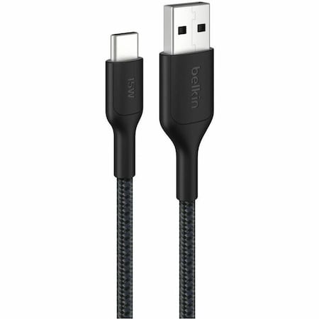 Belkin A - C CBL 2.0, BRAIDED PCR, 2M, BLACK CAB022FQ2MBK