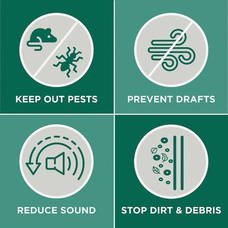 M-D Building Products Building Products 0.25'' 36'' Silver Door Sweep 5090