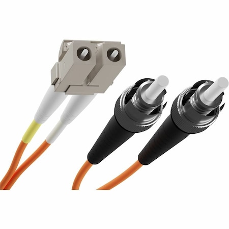 Unc Group Fiber Optic Patch Cable, Lc-St, 50 125 Multimode Duplex, Orange, 5M FJ5LCST-05M