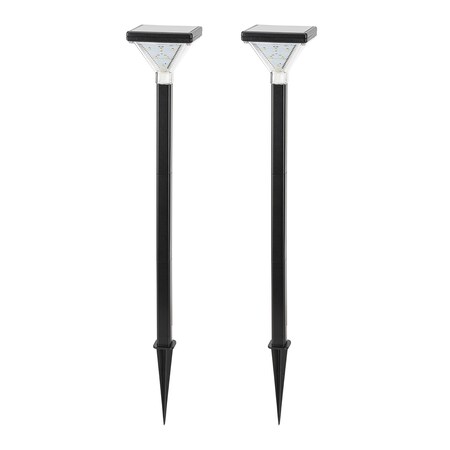 Gama Sonic Luxor Solar Pathway Light, Black, 2PK 146iP250080