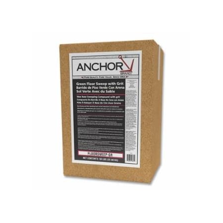 Anchor Brand Oil-Based Sanded Floor Sweeping Compound, Green, 50 LB/BX, 50PK 103-FLOORSWEEP-GR