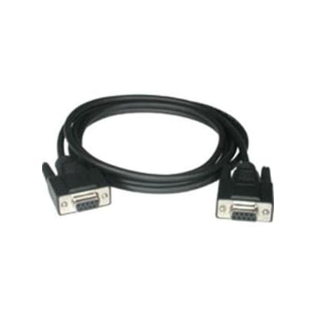 C2G 10ft DB9 F/F Null Modem Cable - Black - DB-9 Female Serial - DB-9 Female Serial - 10ft - Black 52039