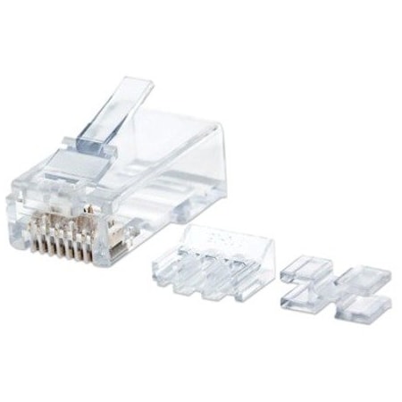 Intellinet Network Solutions Cat6 Rj45 Modular Plug. 50 Gold-Plated Contacts. Three-Prong Terminal 790536