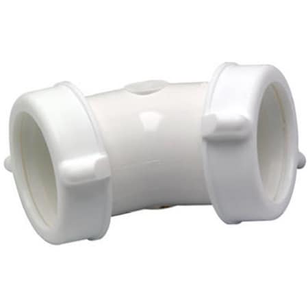 Highkey Master Plumber Plastic 45 deg Drain Elbow LR800635