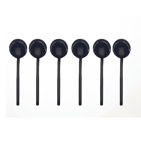 Mepra Due Moka Spoons Set - 6 Pieces - Black Gold 108644108