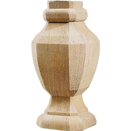 Upf UPF 106089 Post Top, 6-3/4 in H, Pine, White 106089