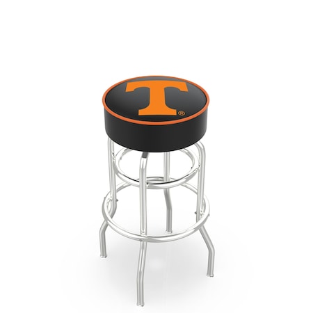 Holland Bar Stool Co 30" Tennessee Cushion Seat, 2-Ring Chrome Swivel Bar Stool L7C130Tennes