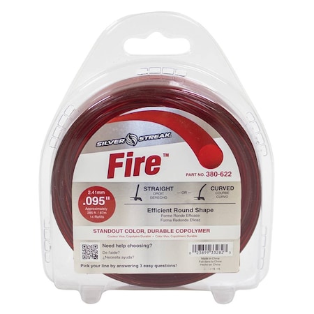 Stens Silver Streak Fire Trimmer Line For .095 1 Lb. Donut 380-622 380-622