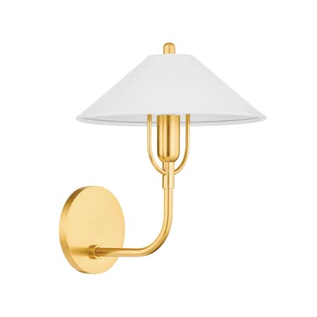 Mitzi Mariel 1 Light Wall Sconce 8 In. Aged Brass/Soft White H866101-AGB/SWH