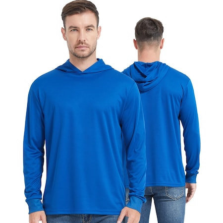 Protectx Sun Protection Hoodie, Polyester, Royal Blue, 4XL, 2 PK HD-APL130-RBL-02-4XL