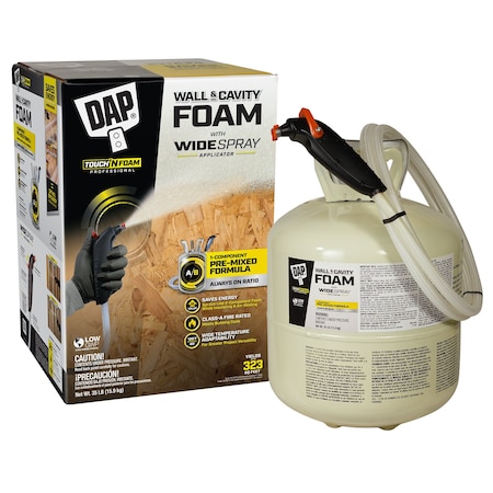 Touch 'N Seal Insulating Spray Foam Sealant, Cylinder, Cream, 3:1 Expansion Ratio 7565000353