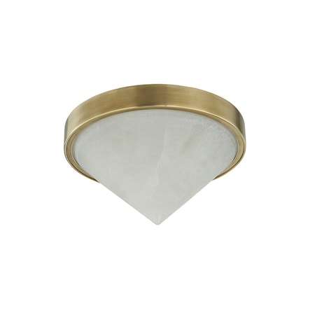 Corbett Lighting Colmar Integrated LED Flush Mount in Vintage Brass 506-06-VB