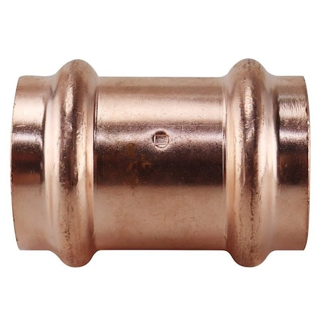 Apollo Coupling with Stop, 1 in, Press Fit, Copper, 300 psi Pressure XPRC1