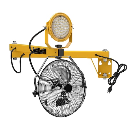 Ideal Warehouse Innovations Dock Light with Arm and Fan 60-1053