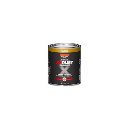 True Value Premium Oil Base Paint, Gloss, Orange, Interior/Exterior, 1-Qt. XO27-QT
