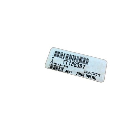 John Deere PLATE, OEM TT186307