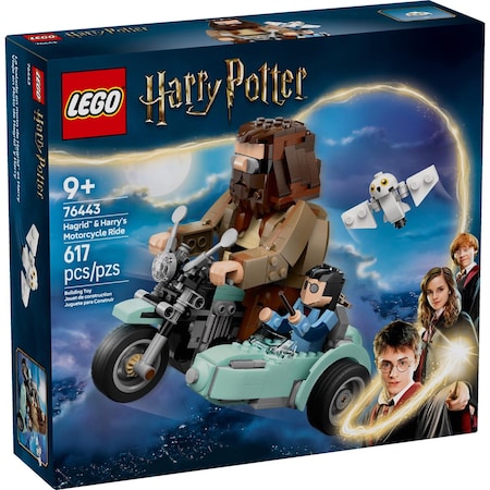 Lego Harry Potter Hagrid & Harry's Motorcycle Ride Building Set Multi 617 pc 76443