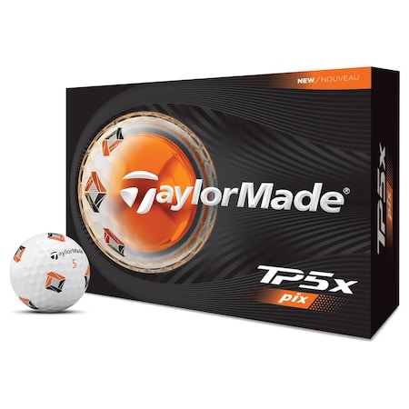 Taylormade TP5x Pix Golf Balls, 12PK 112415