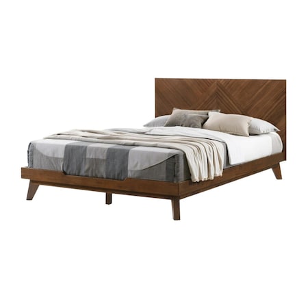 Homeroots Brown Wood California King Bed Frame 486234