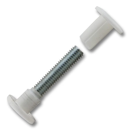Csh Connecting Screw Metal Screw with White Plastic Caps M6 Thread 100 per box 16.1230.01x100