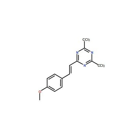 Ak Scientific 2-(4-Methoxystyryl)-4, 6-bis(trichloromethyl)-1, 3, 5-triazine (25g), CAS 42573-57-9 5882AB-25g