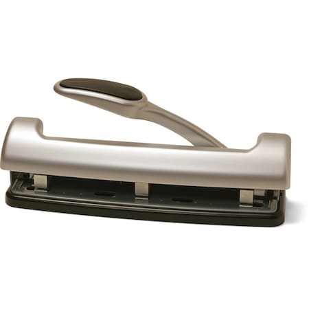 Officemate International Officemate EZ Level 2 - 3 Hole Punch, 15 Sheet Capacity, Silver 90050